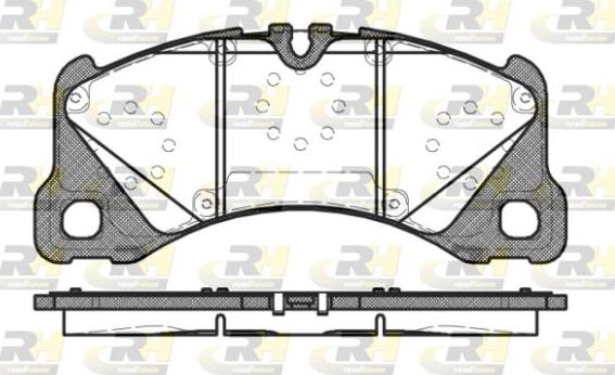 Roadhouse 21345.40 - Kit de plaquettes de frein, frein à disque cwaw.fr