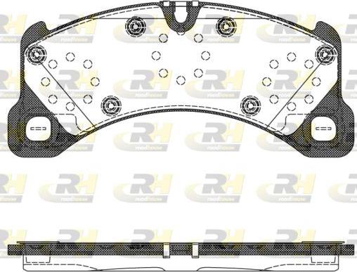 Roadhouse 21345.50 - Kit de plaquettes de frein, frein à disque cwaw.fr