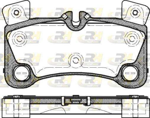 Roadhouse 21346.00 - Kit de plaquettes de frein, frein à disque cwaw.fr