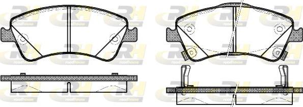 Roadhouse 21341.02 - Kit de plaquettes de frein, frein à disque cwaw.fr