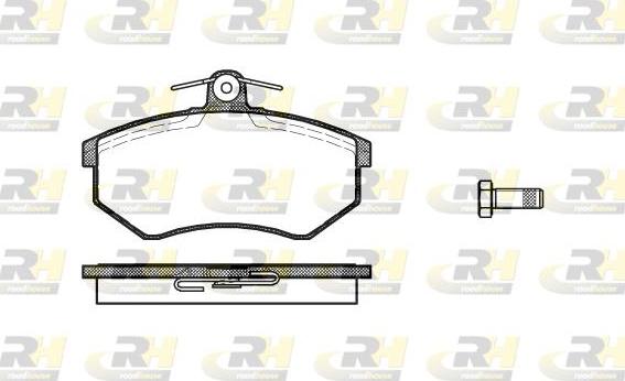 Roadhouse 2134.10 - Kit de plaquettes de frein, frein à disque cwaw.fr