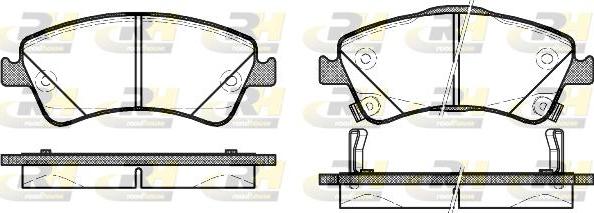 Roadhouse 21341.12 - Kit de plaquettes de frein, frein à disque cwaw.fr