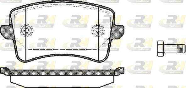 Roadhouse 21343.00 - Kit de plaquettes de frein, frein à disque cwaw.fr