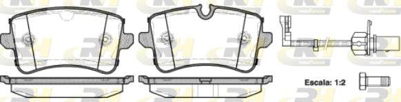 Roadhouse 21343.10 - Kit de plaquettes de frein, frein à disque cwaw.fr