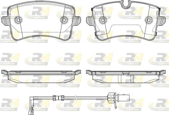 Roadhouse 21343.20 - Kit de plaquettes de frein, frein à disque cwaw.fr