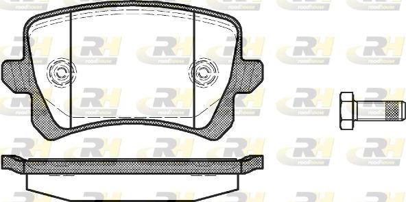 Roadhouse 21342.00 - Kit de plaquettes de frein, frein à disque cwaw.fr