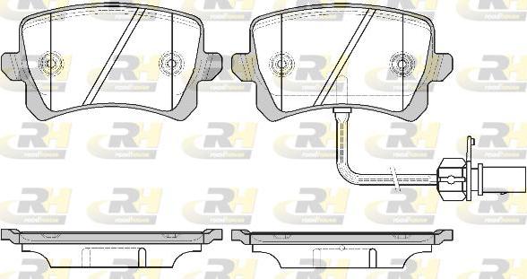 Roadhouse 21342.01 - Kit de plaquettes de frein, frein à disque cwaw.fr