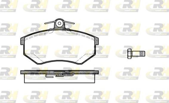 Roadhouse 2134.20 - Kit de plaquettes de frein, frein à disque cwaw.fr