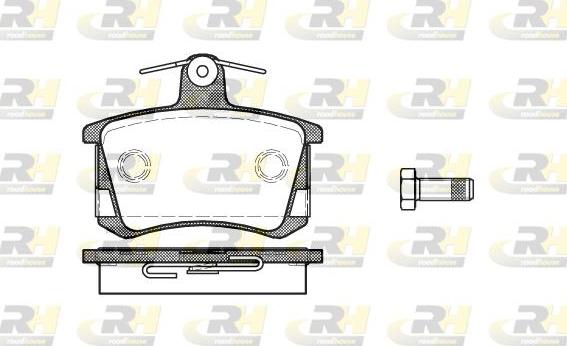 Roadhouse 2135.40 - Kit de plaquettes de frein, frein à disque cwaw.fr