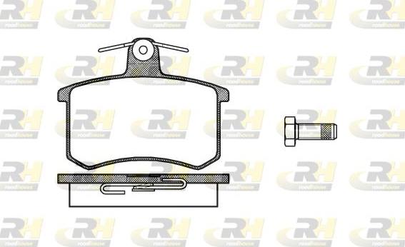 Roadhouse 2135.00 - Kit de plaquettes de frein, frein à disque cwaw.fr