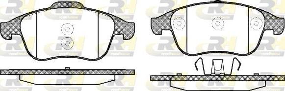 Roadhouse 21350.10 - Kit de plaquettes de frein, frein à disque cwaw.fr