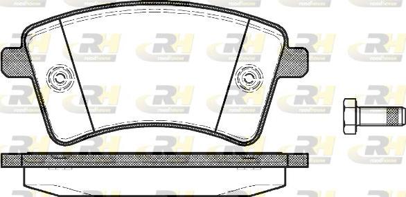 Roadhouse 21351.00 - Kit de plaquettes de frein, frein à disque cwaw.fr