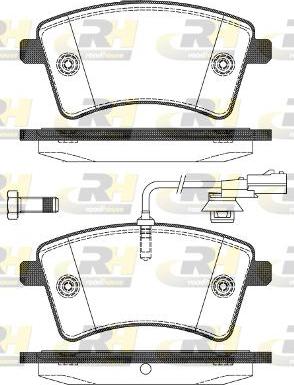 Roadhouse 21351.01 - Kit de plaquettes de frein, frein à disque cwaw.fr