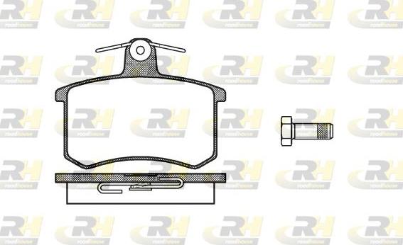 Roadhouse 2135.10 - Kit de plaquettes de frein, frein à disque cwaw.fr