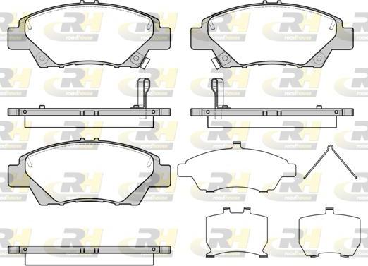 Roadhouse 21358.42 - Kit de plaquettes de frein, frein à disque cwaw.fr