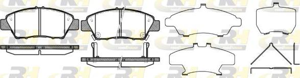 Roadhouse 21358.02 - Kit de plaquettes de frein, frein à disque cwaw.fr