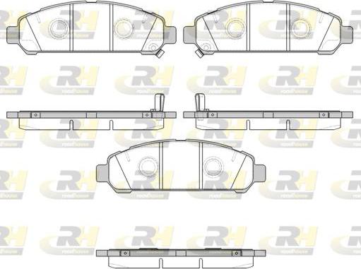 Roadhouse 21357.02 - Kit de plaquettes de frein, frein à disque cwaw.fr