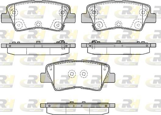 Roadhouse 21362.85 - Kit de plaquettes de frein, frein à disque cwaw.fr