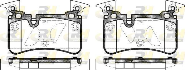 Roadhouse 21367.00 - Kit de plaquettes de frein, frein à disque cwaw.fr