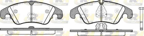 Roadhouse 21304.10 - Kit de plaquettes de frein, frein à disque cwaw.fr