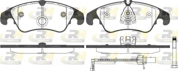 Roadhouse 21304.31 - Kit de plaquettes de frein, frein à disque cwaw.fr