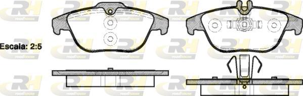 Roadhouse 21305.00 - Kit de plaquettes de frein, frein à disque cwaw.fr