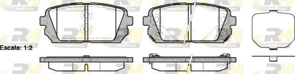 Roadhouse 21303.02 - Kit de plaquettes de frein, frein à disque cwaw.fr