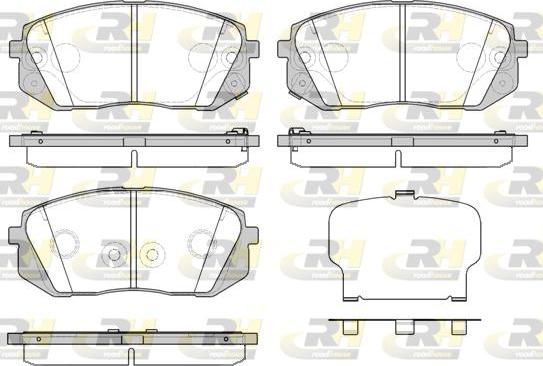 Roadhouse 21302.52 - Kit de plaquettes de frein, frein à disque cwaw.fr