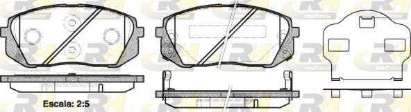 Roadhouse 21302.02 - Kit de plaquettes de frein, frein à disque cwaw.fr