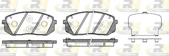 Roadhouse 21302.22 - Kit de plaquettes de frein, frein à disque cwaw.fr