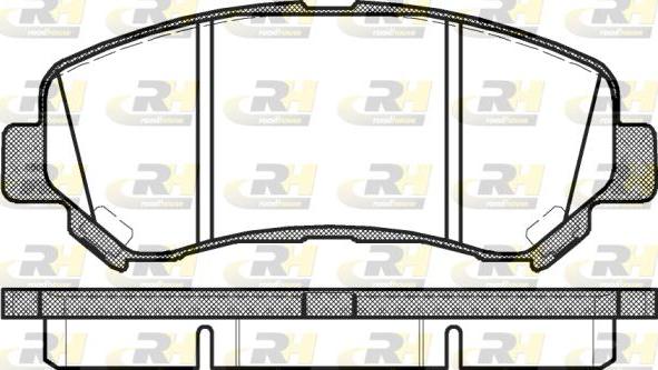 Roadhouse 21318.00 - Kit de plaquettes de frein, frein à disque cwaw.fr