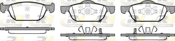 Roadhouse 21384.02 - Kit de plaquettes de frein, frein à disque cwaw.fr