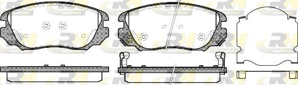 Roadhouse 21385.02 - Kit de plaquettes de frein, frein à disque cwaw.fr