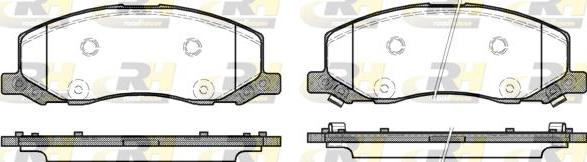 Roadhouse 21386.02 - Kit de plaquettes de frein, frein à disque cwaw.fr