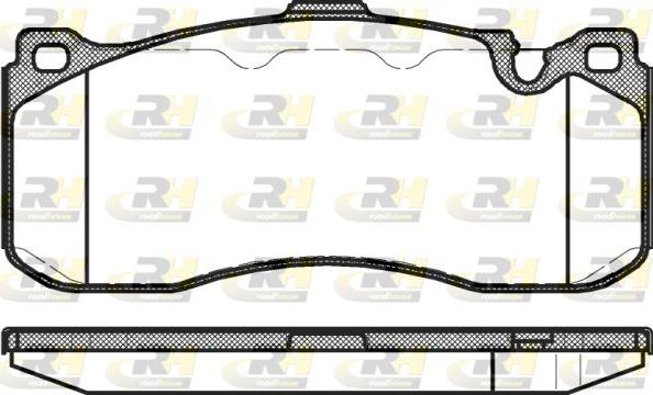 Roadhouse 21380.00 - Kit de plaquettes de frein, frein à disque cwaw.fr