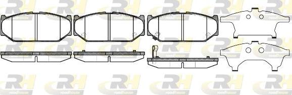 Roadhouse 21381.11 - Kit de plaquettes de frein, frein à disque cwaw.fr