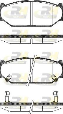 Roadhouse 21381.12 - Kit de plaquettes de frein, frein à disque cwaw.fr