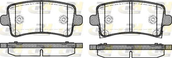 Roadhouse 21388.04 - Kit de plaquettes de frein, frein à disque cwaw.fr