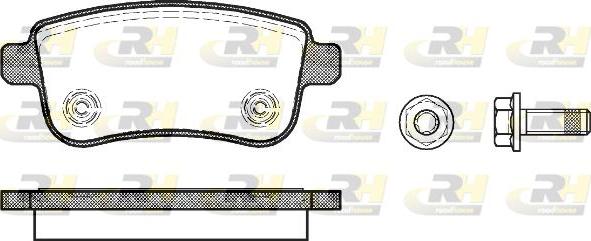 Roadhouse 21387.00 - Kit de plaquettes de frein, frein à disque cwaw.fr