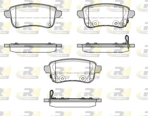 Roadhouse 21387.02 - Kit de plaquettes de frein, frein à disque cwaw.fr