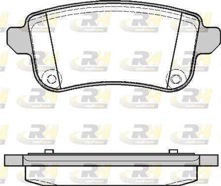 Roadhouse 21387.10 - Kit de plaquettes de frein, frein à disque cwaw.fr