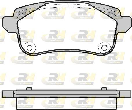 Roadhouse 21387.30 - Kit de plaquettes de frein, frein à disque cwaw.fr