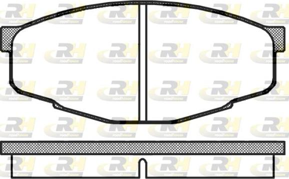 Roadhouse 2133.10 - Kit de plaquettes de frein, frein à disque cwaw.fr