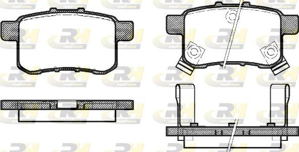 Roadhouse 21332.02 - Kit de plaquettes de frein, frein à disque cwaw.fr