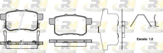 Roadhouse 21332.12 - Kit de plaquettes de frein, frein à disque cwaw.fr