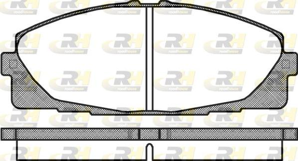 Roadhouse 21325.00 - Kit de plaquettes de frein, frein à disque cwaw.fr