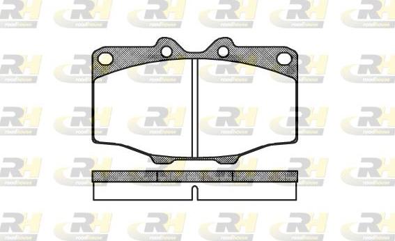 Roadhouse 2132.00 - Kit de plaquettes de frein, frein à disque cwaw.fr