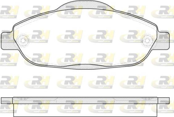 Roadhouse 21323.00 - Kit de plaquettes de frein, frein à disque cwaw.fr