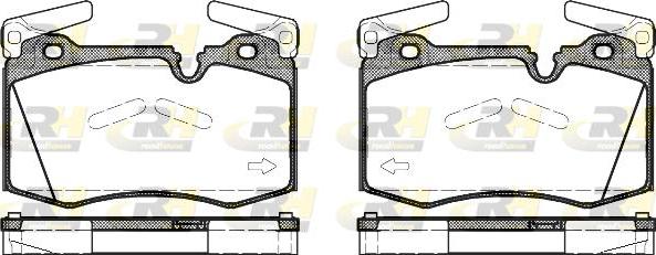 Roadhouse 21374.00 - Kit de plaquettes de frein, frein à disque cwaw.fr