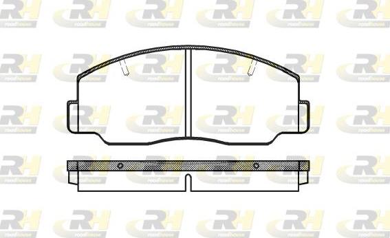 Roadhouse 2137.00 - Kit de plaquettes de frein, frein à disque cwaw.fr